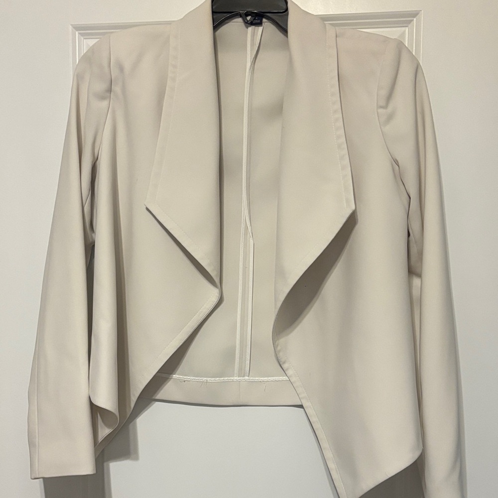 Tommy Hilfiger Women's Cream Blazer 6
